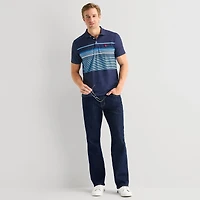 U.S. Polo Assn. Performance Stripe Mens Classic Fit Short Sleeve Shirt