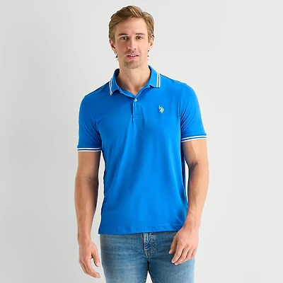 U.S. Polo Assn. Performance Interlock Mens Classic Fit Short Sleeve Shirt