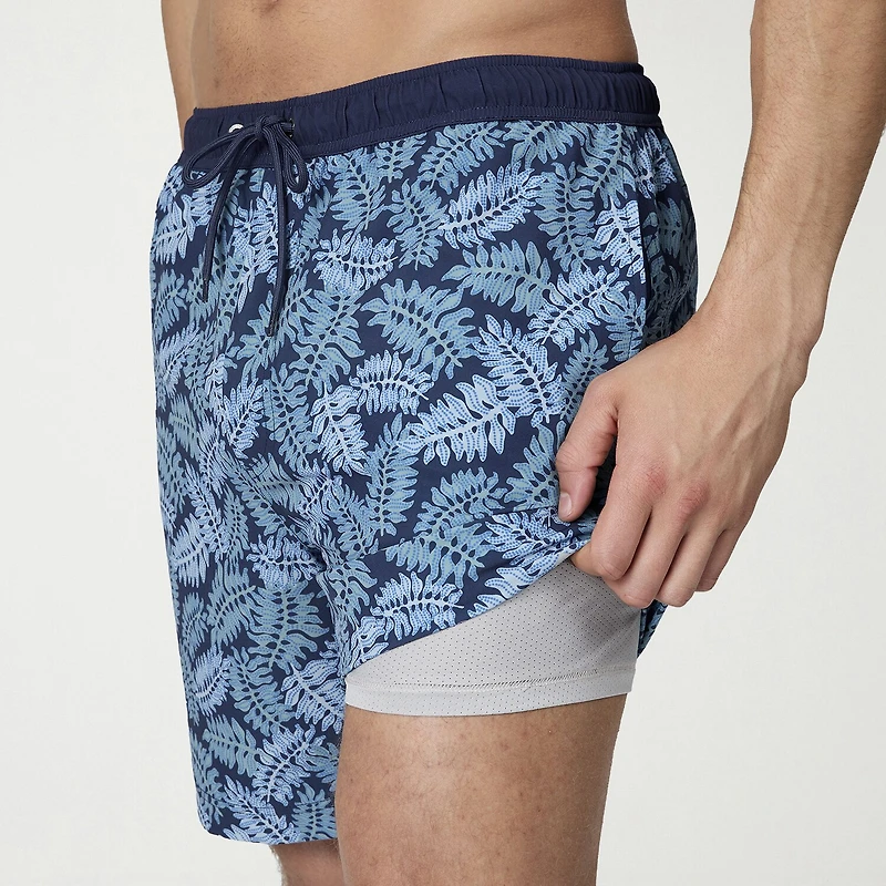 Free Country Mens 7" Camouflage Swim Trunks