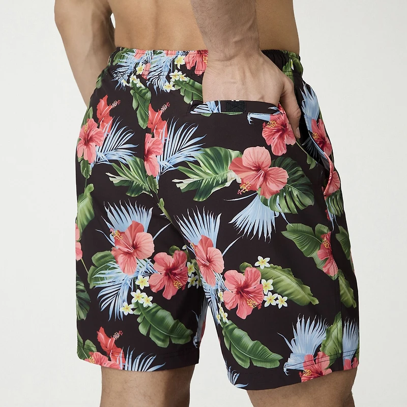 Free Country Mens 7" Camouflage Swim Trunks