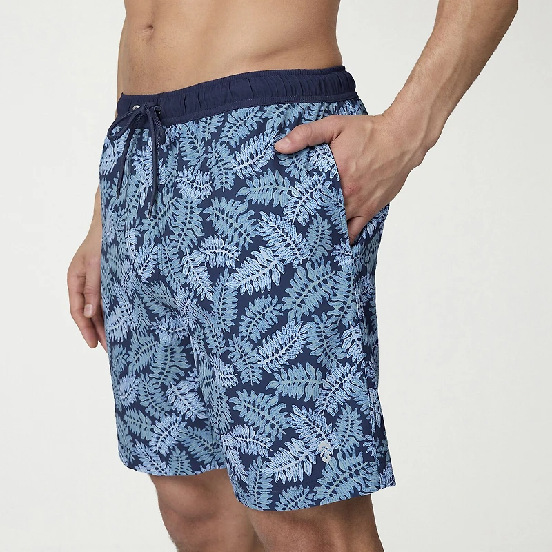Free Country Mens 7" Camouflage Swim Trunks