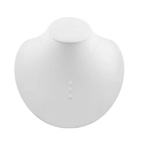 Linear Teardrop Womens 3/8 CT. T.W. Natural White Diamond 10K Gold Pear 18 Inch Pendant Necklace