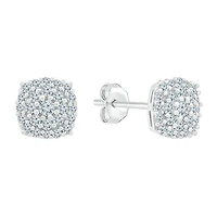 1/4 CT. T.W. Natural White Diamond 10K Gold 5.8mm Stud Earrings