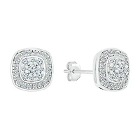 1/2 CT. T.W. Natural White Diamond 10K Gold 9.9mm Stud Earrings