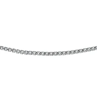 Made in Italy Womens Sterling Silver 30 Inch Box Chain Necklace
