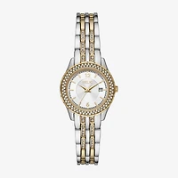 Relic By Fossil Womens Crystal Accent Two Tone Bracelet Watch Zr12656