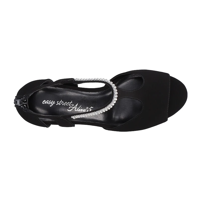 Easy Street Womens Flash Heeled Sandals