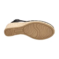 Easy Street Womens Stargaze Espadrille Wedge Sandals