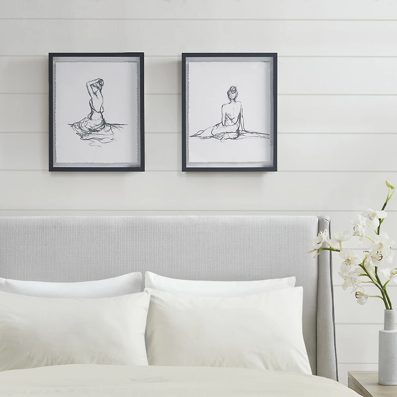 Madison Park Feminine Figures 2-pc. Framed Wall Art Set