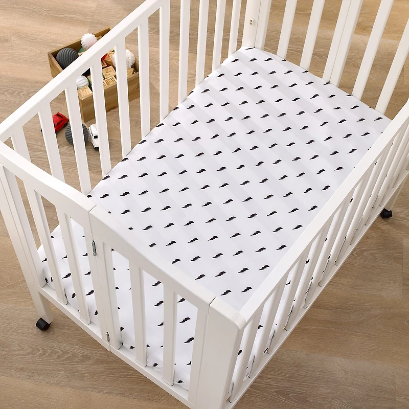 Nojo Lightning Bolt Mini Crib Sheet