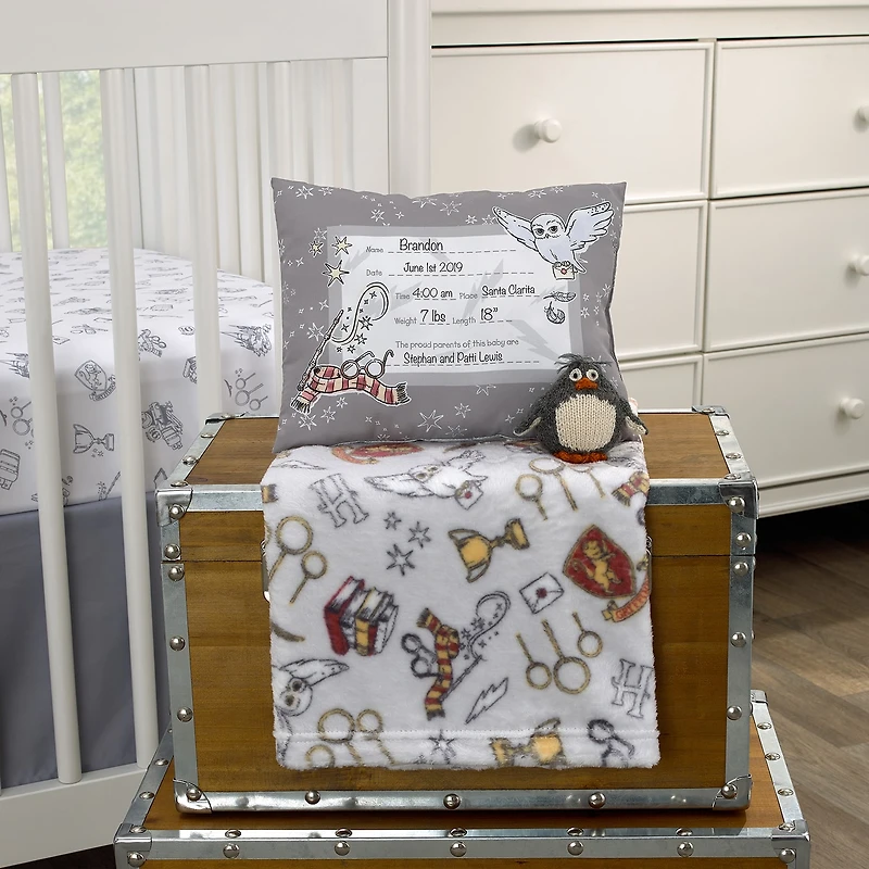 Warner Bros Newborn Keepsake Harry Potter Rectangular Throw Pillow