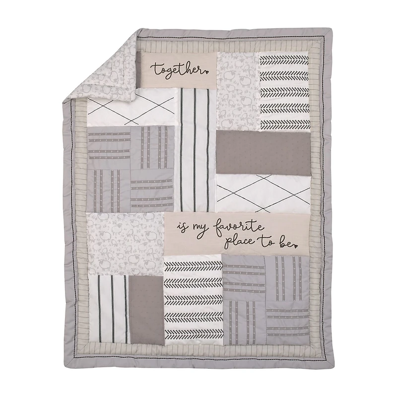 Nojo Lamb 4-pc. Crib Bedding Set