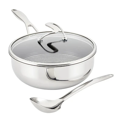 Circulon Steelshield Stainless Steel 3.5-qt. Chef Pan with Lid