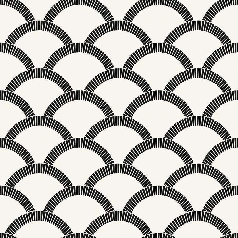 Tempaper Mosaic Scallop Peel & Stick Wallpaper