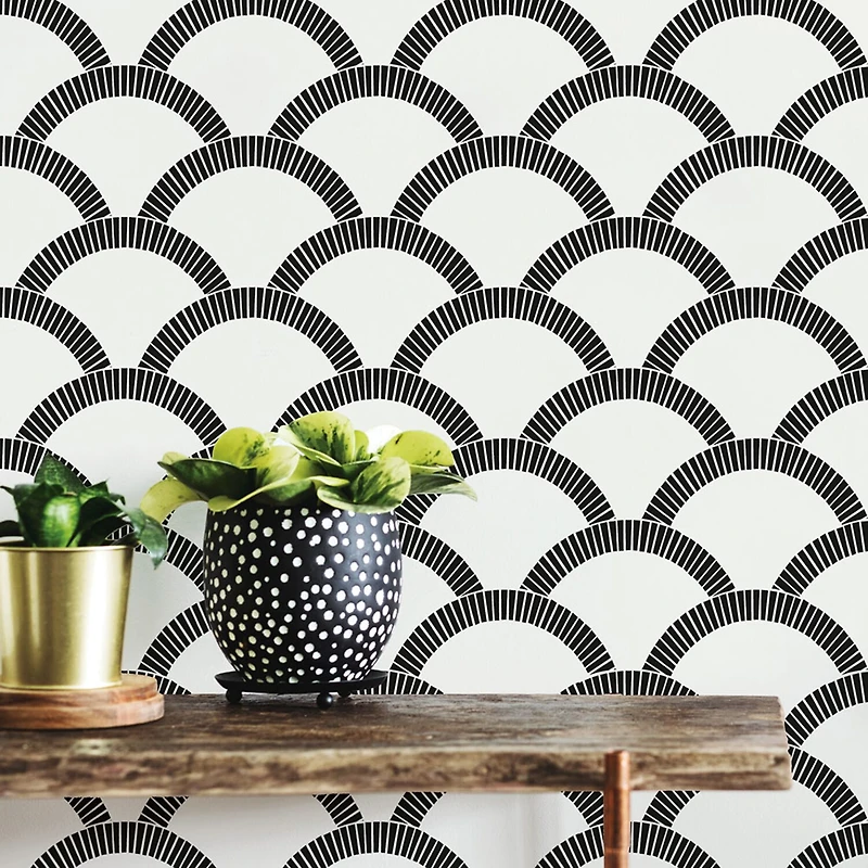 Tempaper Mosaic Scallop Peel & Stick Wallpaper