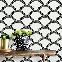Tempaper Mosaic Scallop Peel & Stick Wallpaper