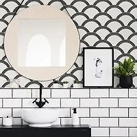 Tempaper Mosaic Scallop Peel & Stick Wallpaper