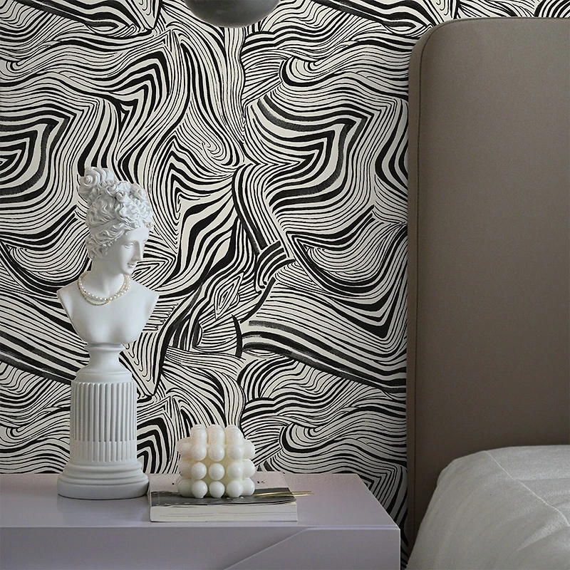 Tempaper Zebra Marble Peel & Stick Wallpaper