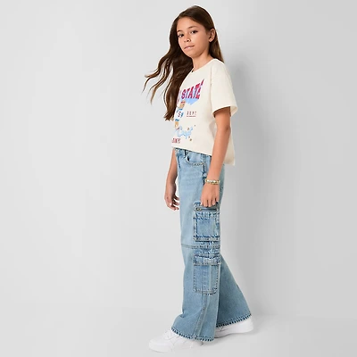 Thereabouts Little & Big Kid Girls Cargo Low Rise Loose Fit Jean