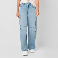Thereabouts Little & Big Kid Girls Cargo Low Rise Loose Fit Jean
