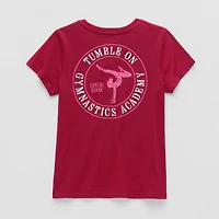 Xersion Little & Big Kid Girls Crew Neck Short Sleeve Regular Fit Graphic T-Shirt