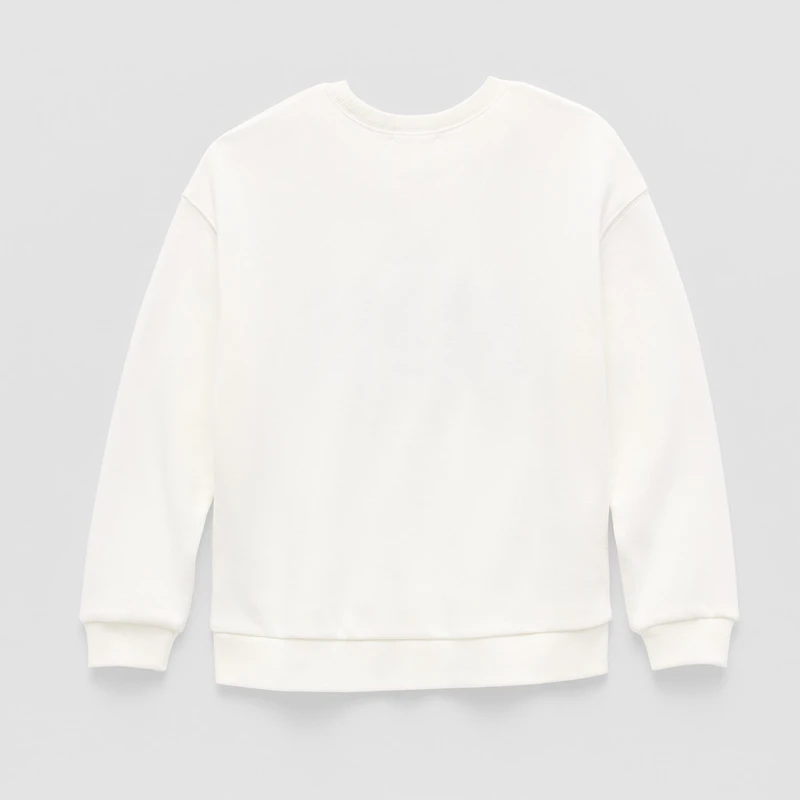 Eyeshadow Big Kid Girls Crew Neck Fleece Long Sleeve Sweatshirt