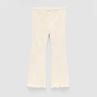 Okie Dokie Rib Toddler & Little Girls Knit Flare Full Length Leggings