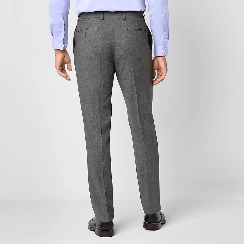 Van Heusen Birdseye Mens Stretch Fabric Modern Fit Flat Front Suit Pant