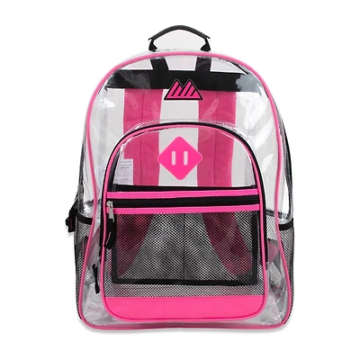 Summit Ridge Delux Clear Backpack With Mesh