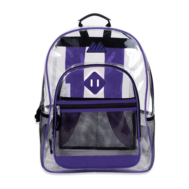 Summit Ridge Delux Clear Backpack With Mesh