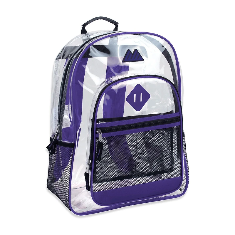 Summit Ridge Delux Clear Backpack With Mesh