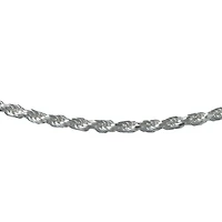 Made in Italy Mens Sterling Silver 30 Inch Rope Chain Necklace