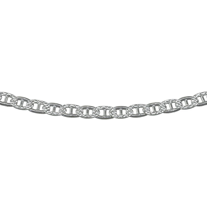 Made in Italy Womens Sterling Silver 20 Inch Link Chain Necklace