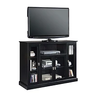 Summit Highboy TV Stand with Storage Cabinets and Shelves