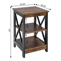 Oxford  End Table with Shelves