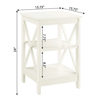 Oxford End Table with Shelves