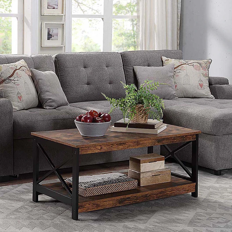 Oxford Coffee Table with Shelf