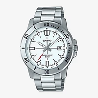 Casio Mens Silver Tone Bracelet Watch Mtpvd01d-7ev