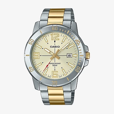 Casio Mens Two Tone Bracelet Watch Mtpvd01sg-9bv