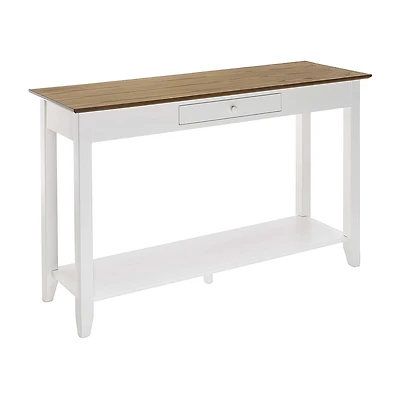 American Heritage 1 Drawer Console Table with Shelf
