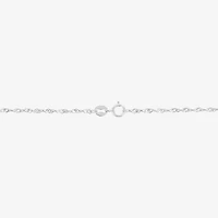 14K White Gold 20" Sparkle Singapore Chain Necklace