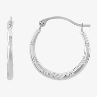 Womens 10K Gold 17.3mm Hoop Earrings