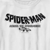 Spider-Man: Across The Spider-Verse Little & Big Kid Boys Crew Neck Short Sleeve Regular Fit Spiderman Graphic T-Shirt