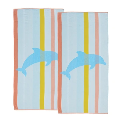 Linery Vibrant Colors 2-pc. Quick Dry Beach Towel