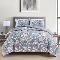 Richmond Park Talia Floral 3-pc. Midweight Comforter Set