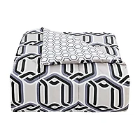 Richmond Park Levi Geo 3-pc. Geometric Midweight Reversible Comforter Set