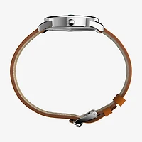 Timex Easy Reader Mens Brown Leather Strap Watch Tw2w54600jt