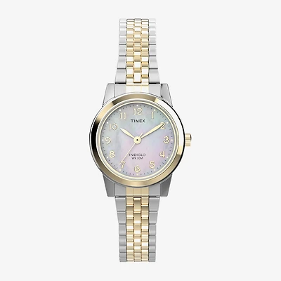 Timex Main Street Womens Two Tone Stainless Steel Strap Watch Tw2w35300jt