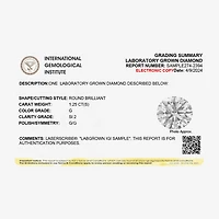 Signature By Modern Bride (H-I / Si1-Si2) Womens 2 1/4 CT. T.W. Lab Grown White Diamond 14K Gold Round 3-Stone Engagement Ring