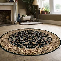 Radici Castello Rachel Traditional Oriental Sarouk Indoor Round Area Rug